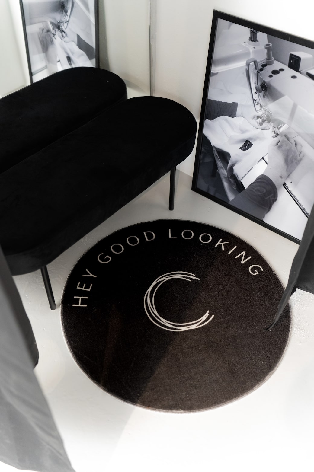 The fitting room at the HACOY Munich Showroom