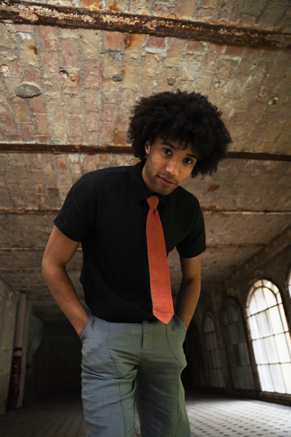 Linen Tie Shirt